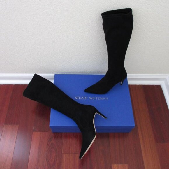 Black Suede Boots - Picture 1 of 4